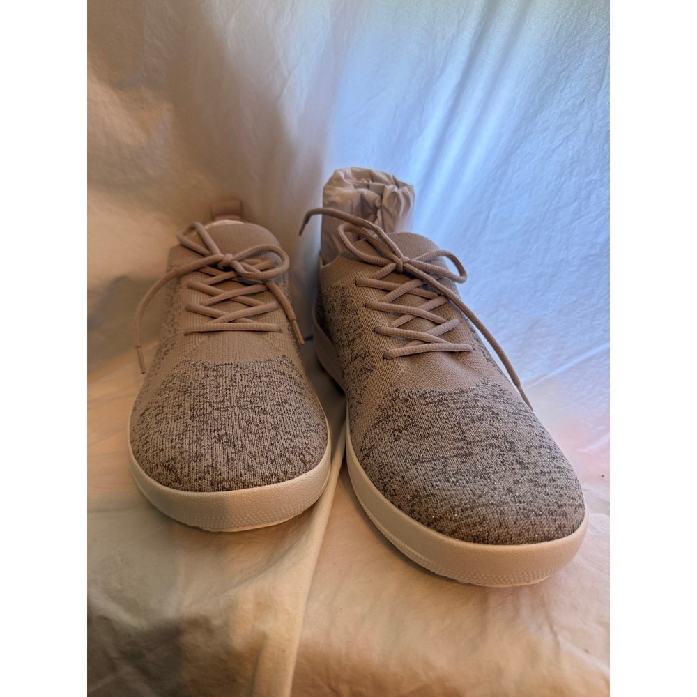 FitFlop F-Sporty Uberknit Sneakers Metallic Mink Weave‎  Womens 12